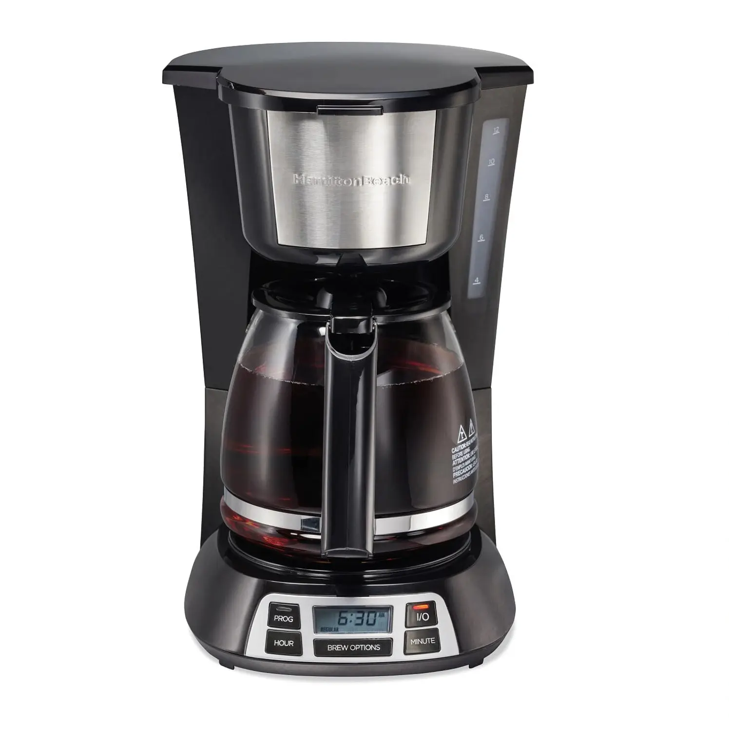 Cafetera Programable Hamilton Beach 12 Tazas Incluido Negra
