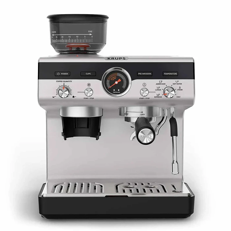 Máquina De Espresso Manual Con Molino Krups Precision