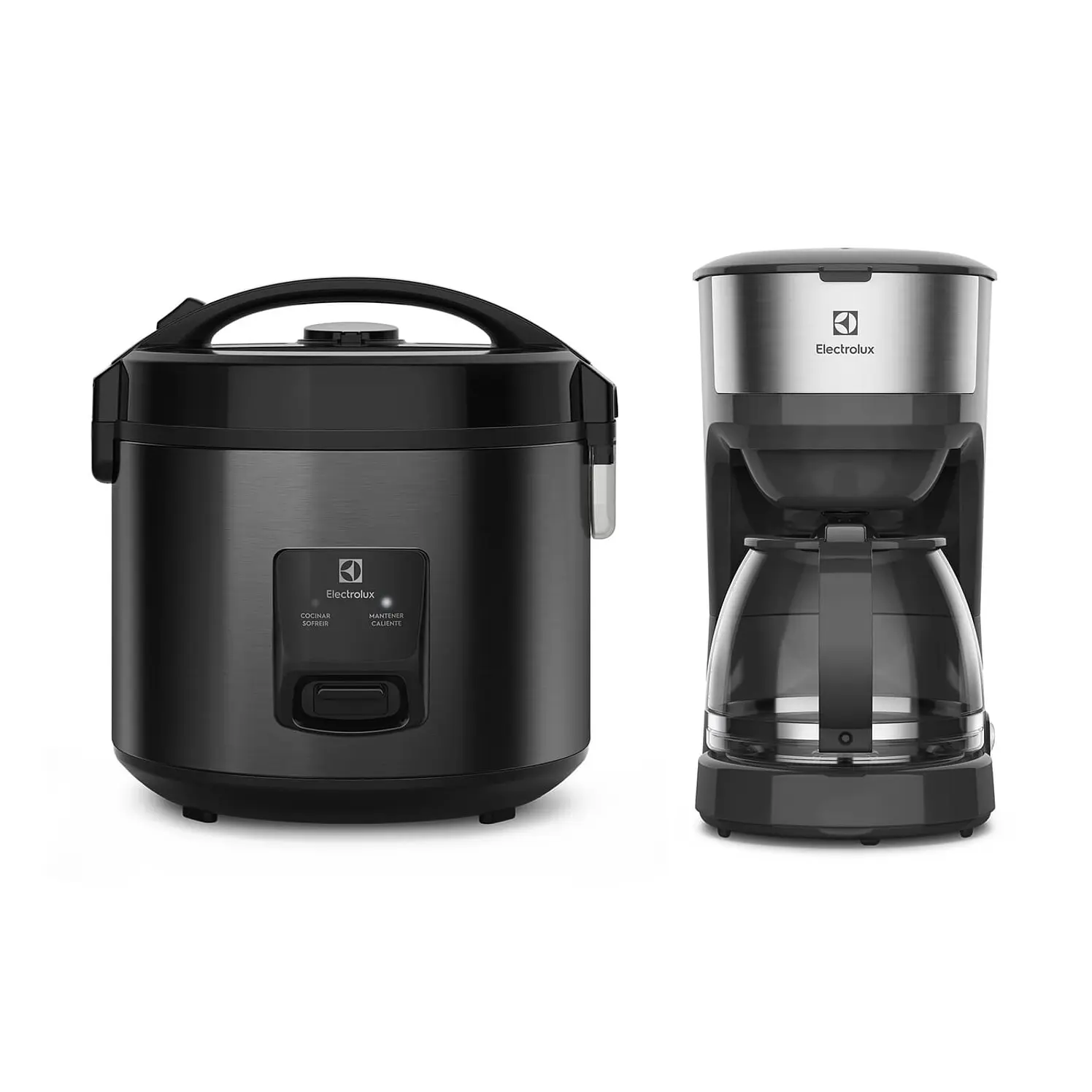 Combo Electrolux Cafetera Ecm20 Negro 3,5 L Erc30 Negro