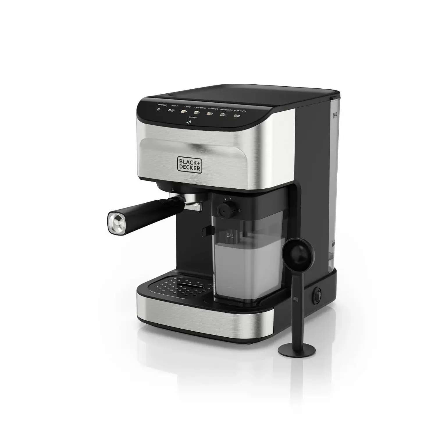 Cafetera Expreso Blackmásdecker Cafe Crema Plateado