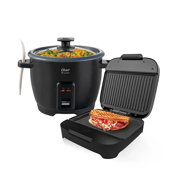 Combo Oster Arrocera 7 Tazas, Recubrimiento Platos Hondos