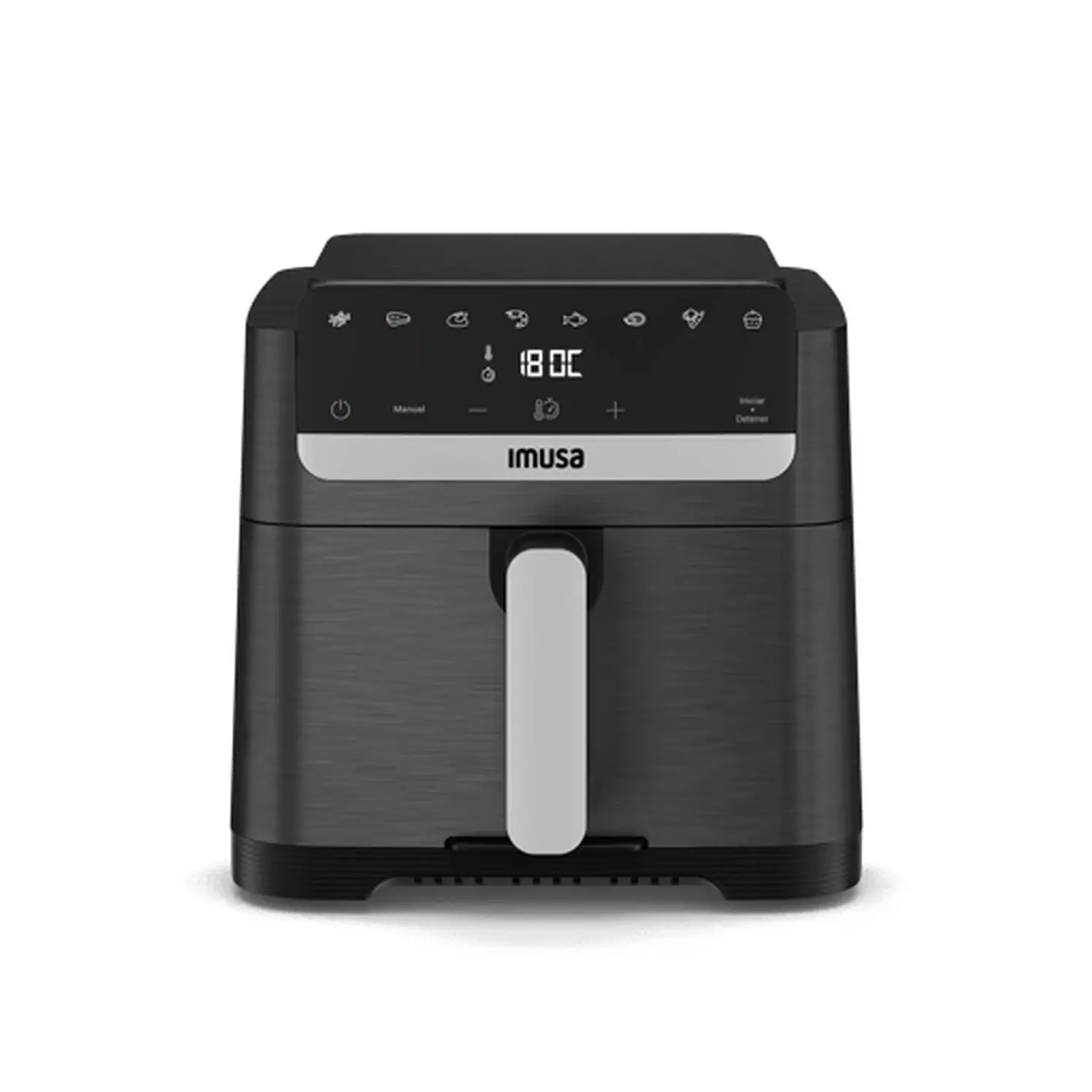 Freidora Aire Imusa Easy Fry 7.5 L, Tapa Desmontables Negro