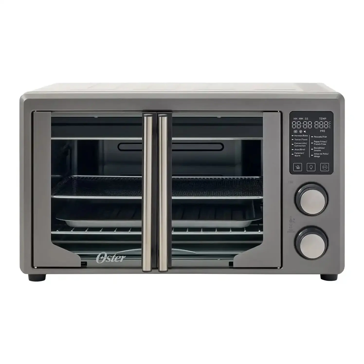 Horno Oster Convencional 42 L Freidora Aire, Interior Gris