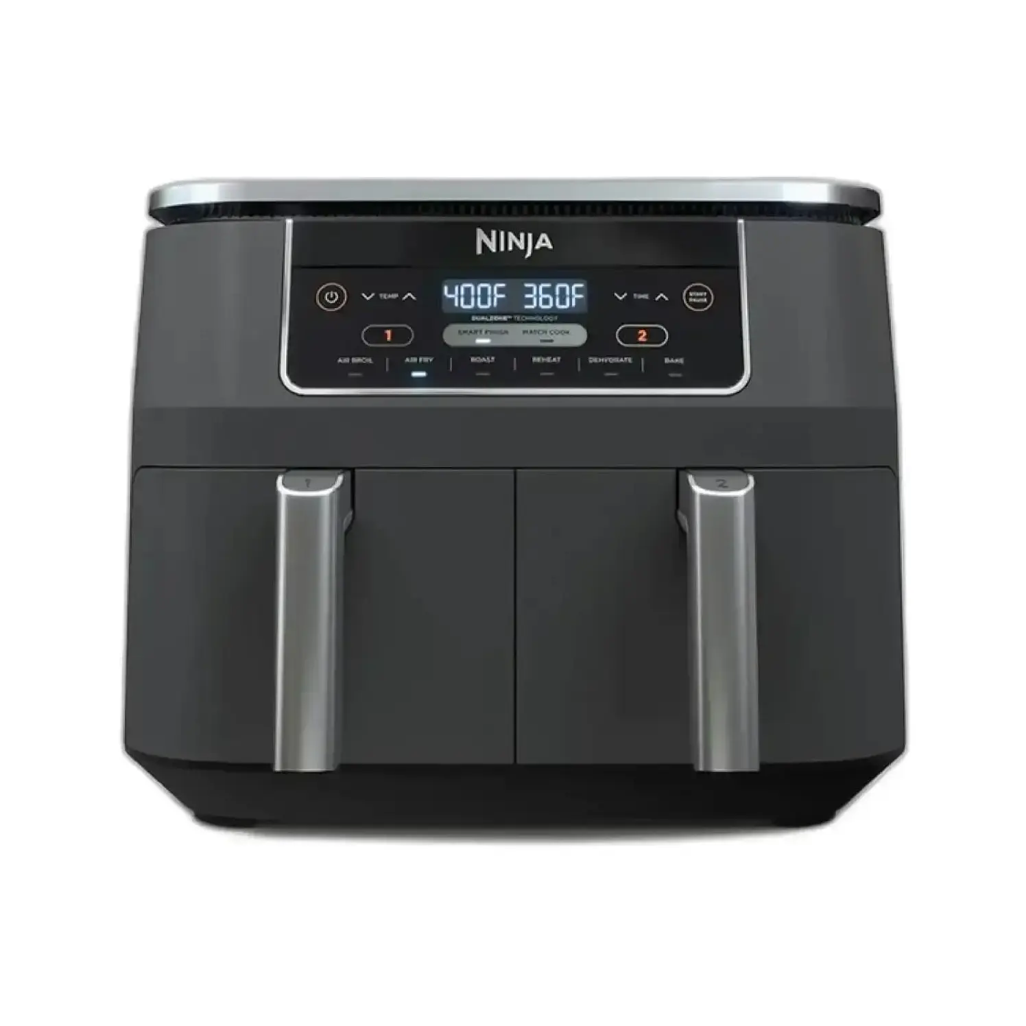Freidora De Aire Ninja 7.6 L 2 Canastas Dz201 Gris