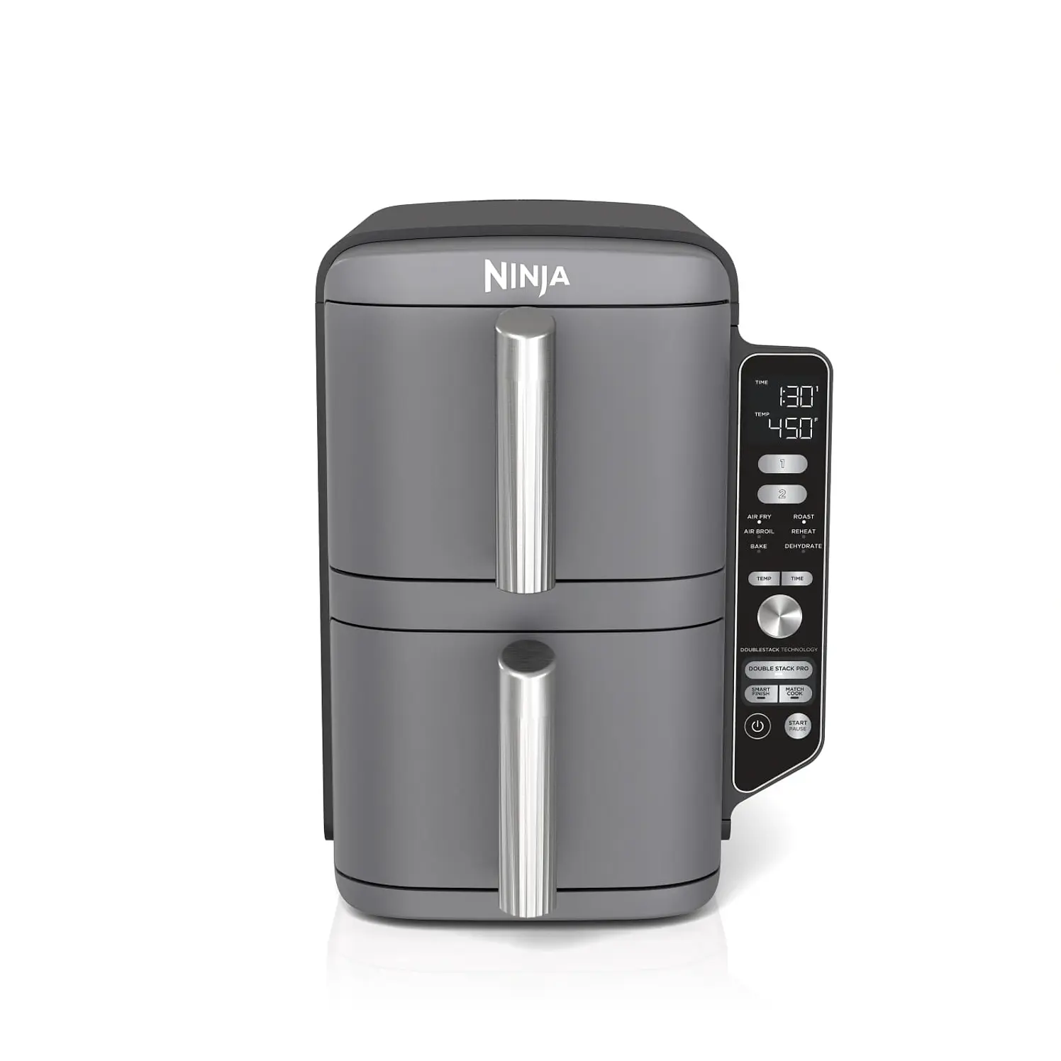 Freidora De Aire Ninja 9.45 L Doublestack Doble Canasta Gris