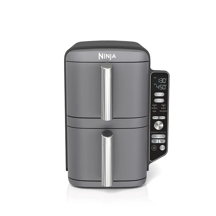 Freidora De Aire Ninja 9.45 L Doublestack Doble Canasta Gris
