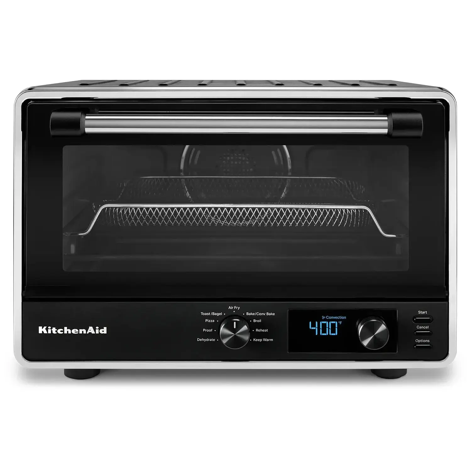 Horno Tostador Kitchenaid 21 L Freidora Aire Pizza Negro