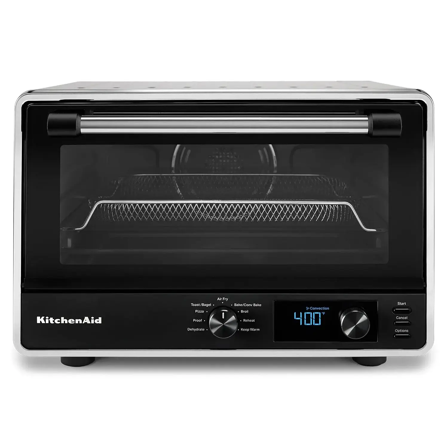 Horno Tostador Kitchenaid 21 L Freidora Aire Pizza Plateado
