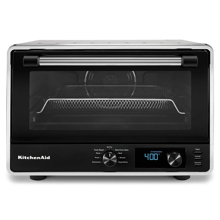 Horno Tostador Kitchenaid 21 L Freidora Aire Pizza Plateado