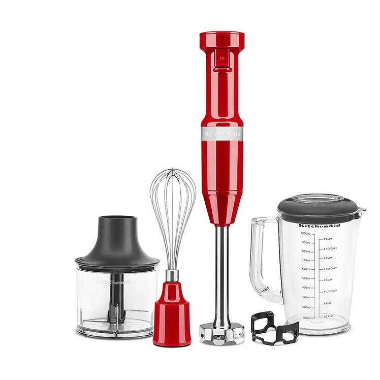 Licuadora De Inmersion Más Accesorios Kitchenaid Rojo