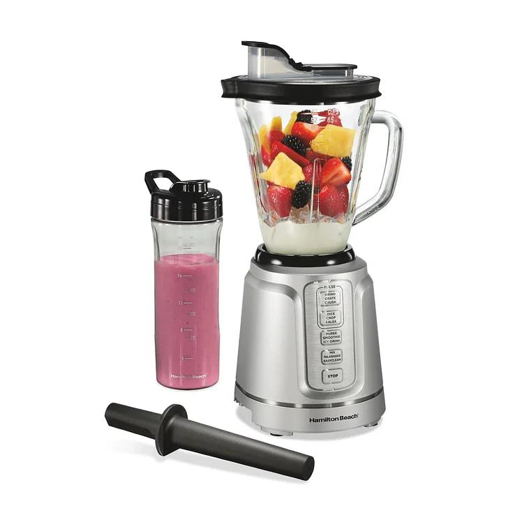 Licuadora Hamilton Beach Power 12 1,5 L, 825 Watts, Plateada