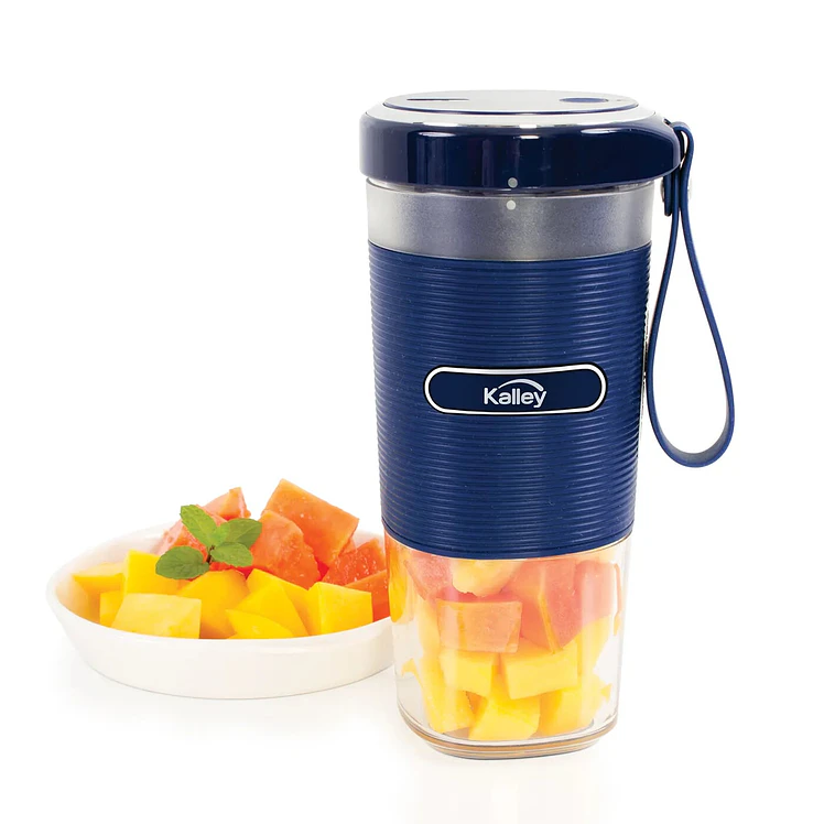 Licuadora Kalley Personal Recargable Azul