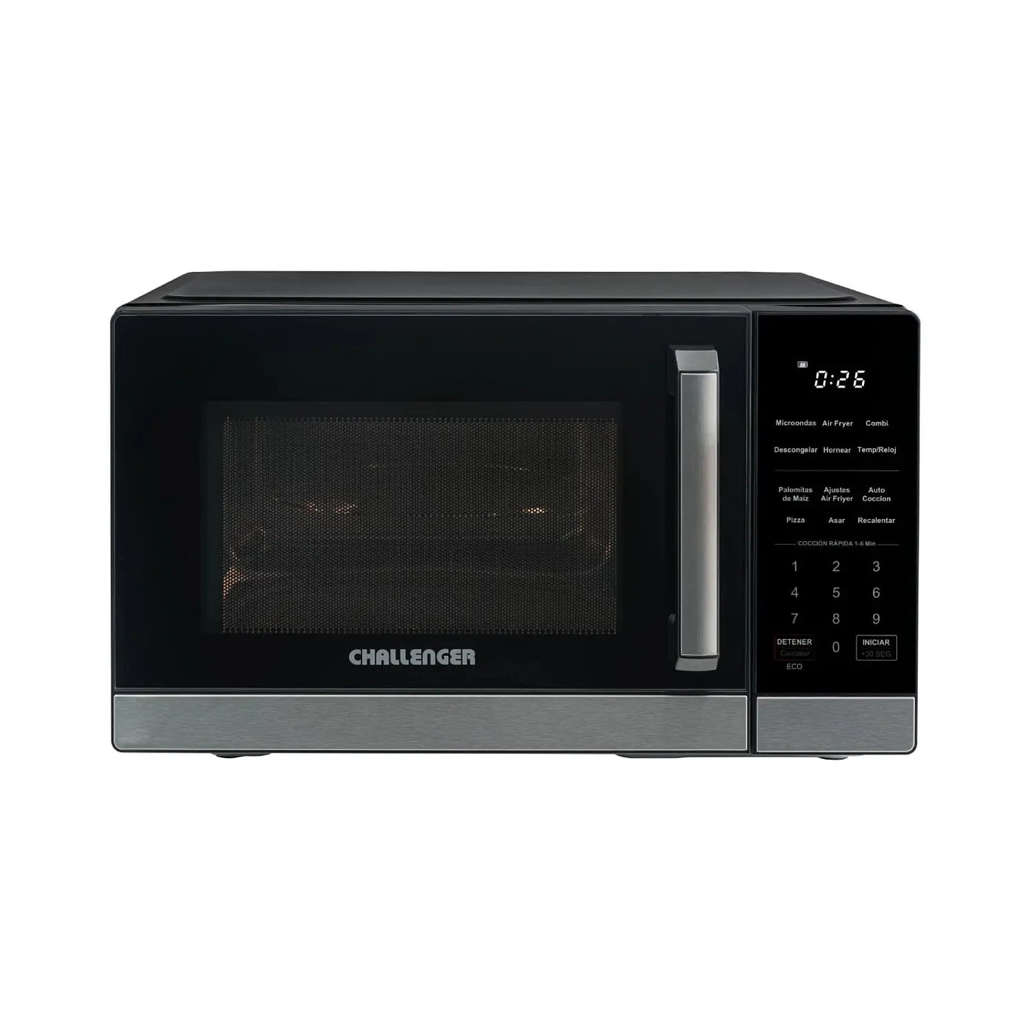 Microondas Challenger Con Air Fryer 0.9 Pies Hm 8024 Negro