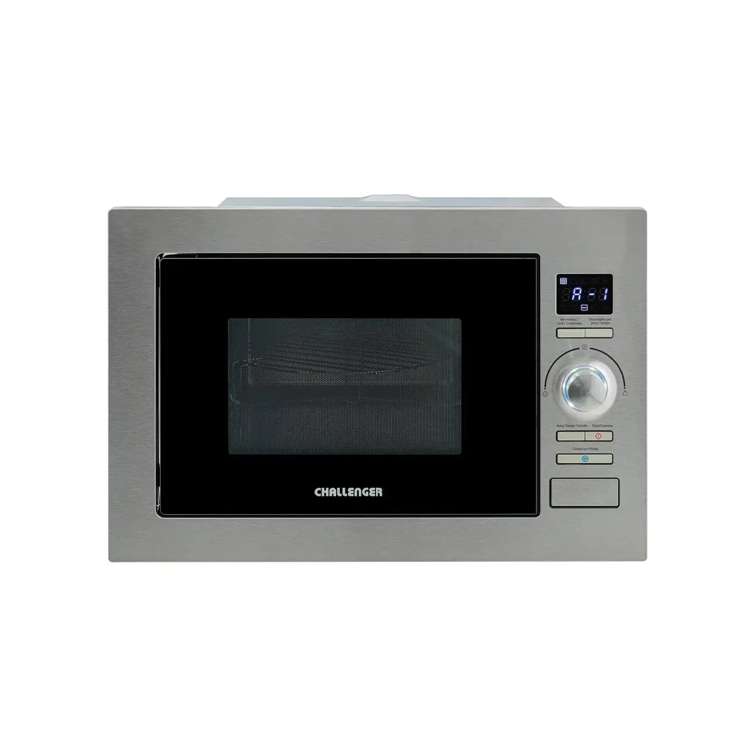 Microondas Challenger 0.8 Pies De Empotrar Negro Acero