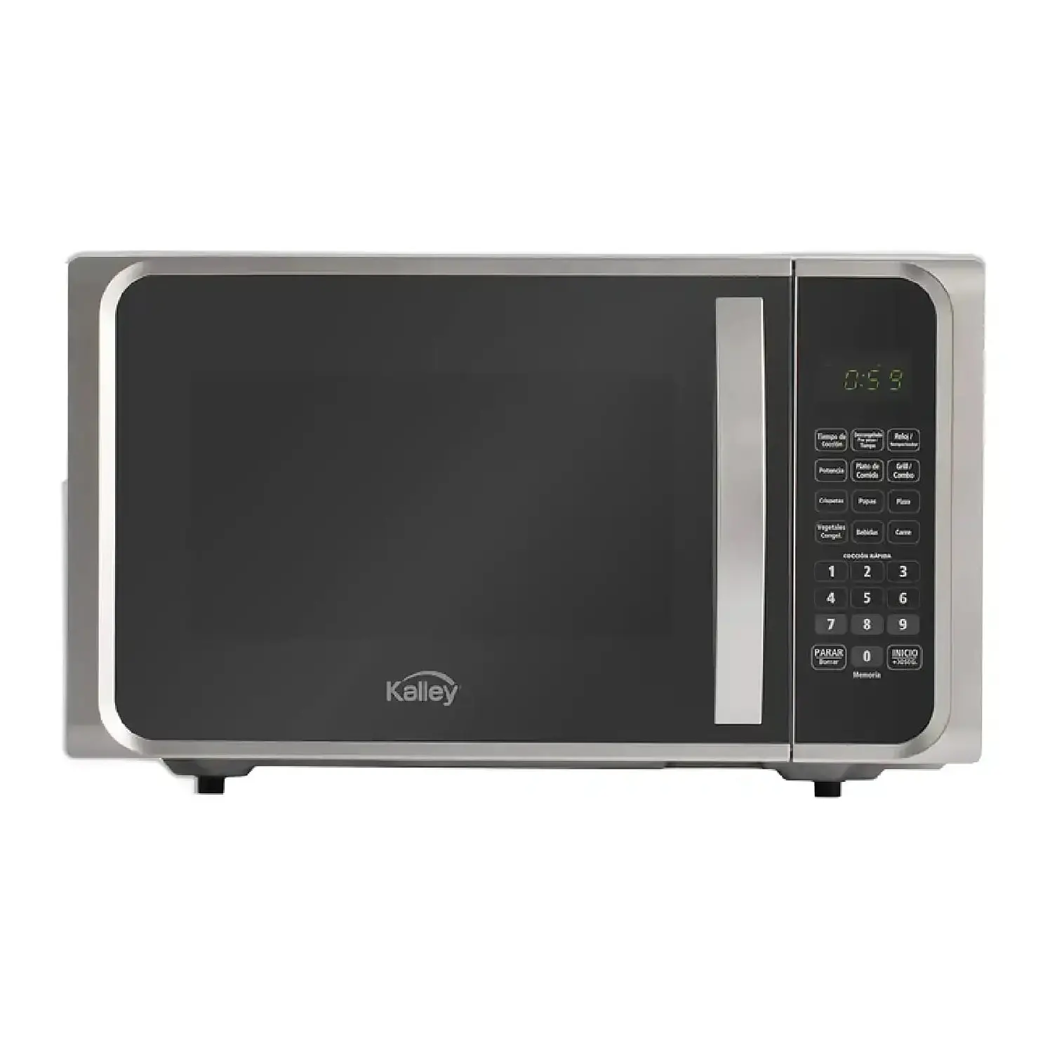 Microondas Kalley 0.9 Pies Gris