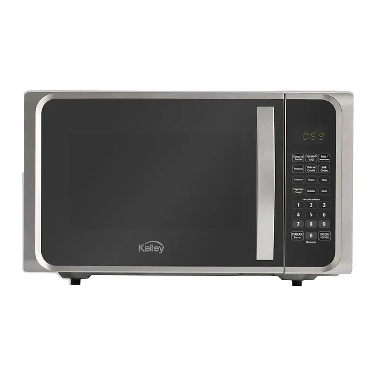 Microondas Kalley 0.9 Pies Gris