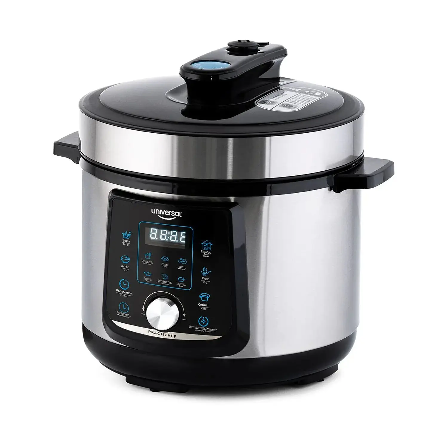 Olla Universal Multifuncional Practichef 4.7 L Plateado