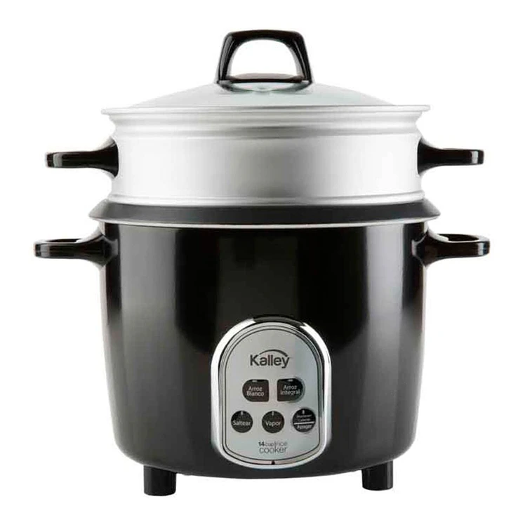 Olla Kalley Arrocera 7 Tazas Digital Negro