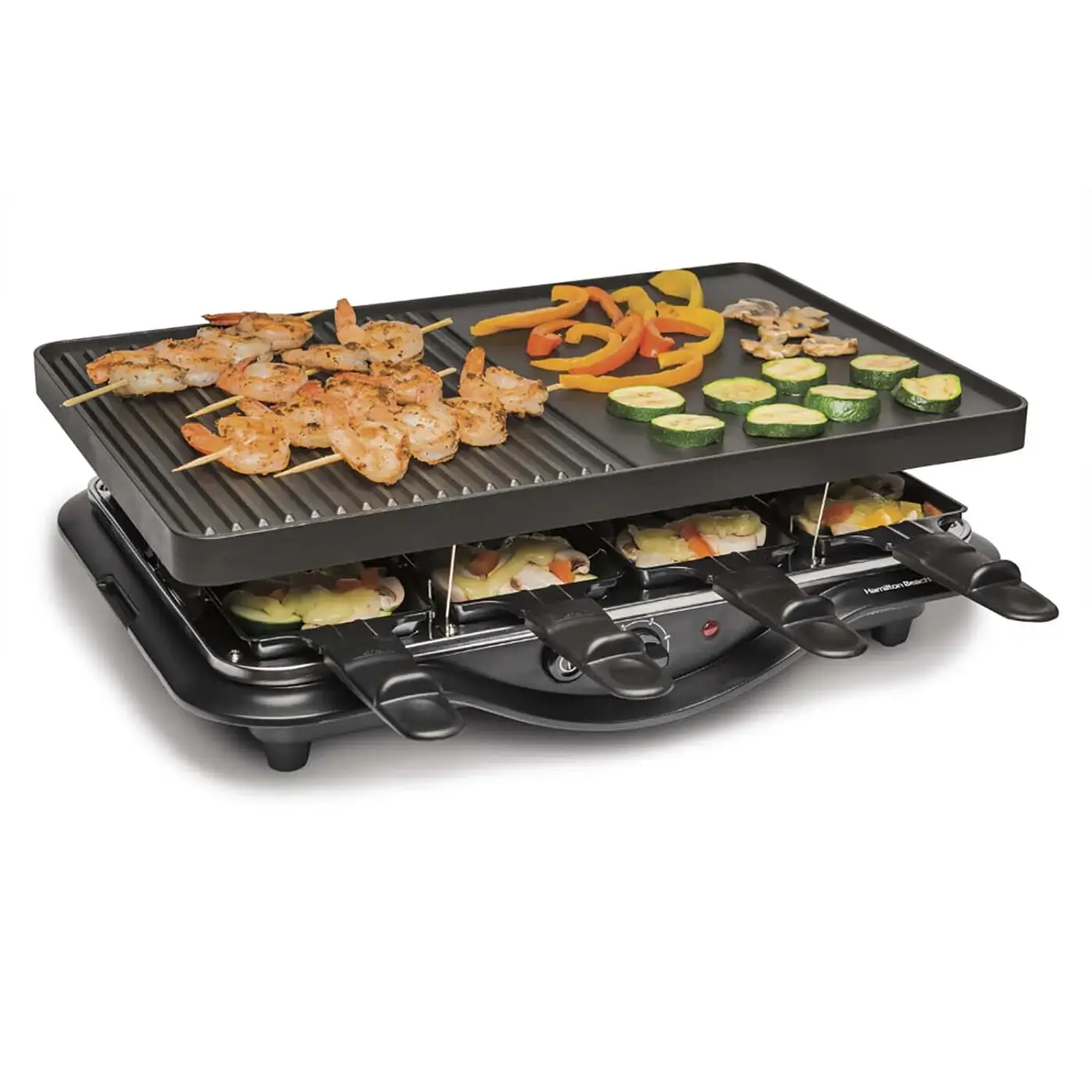Raclette Hamilton Beach 8 Porciones Negro