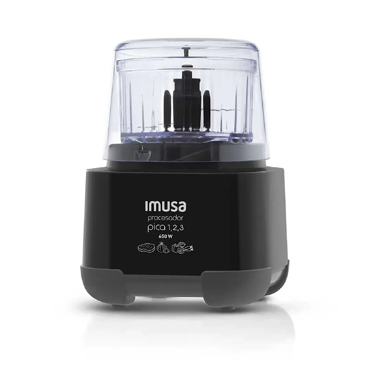 Procesador Imusa Picatodo 123 Negro 650 Watts