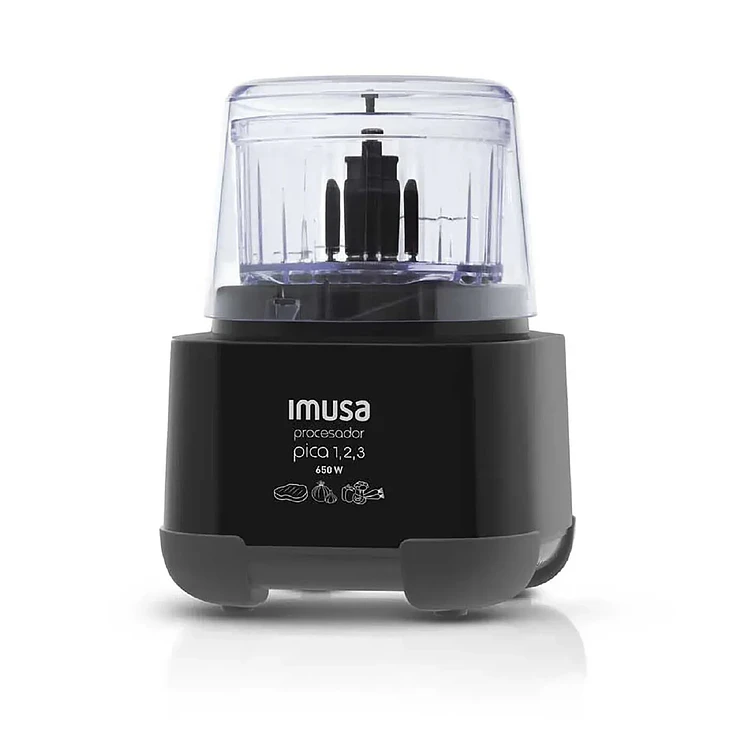Procesador Imusa Picatodo 123 Negro 650 Watts