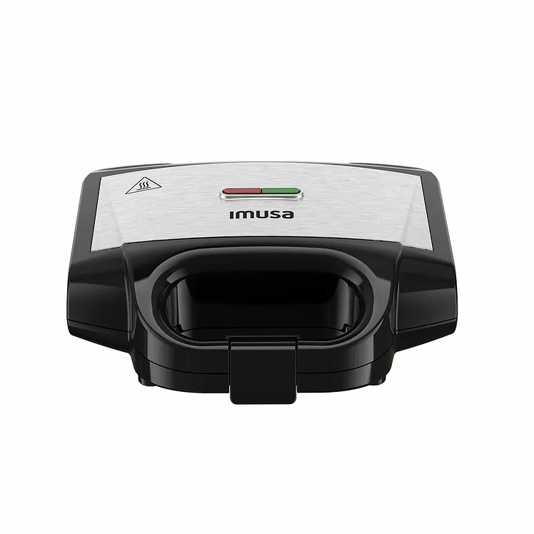 Wafflera Imusa Basic Negra 2 Puestos Negra
