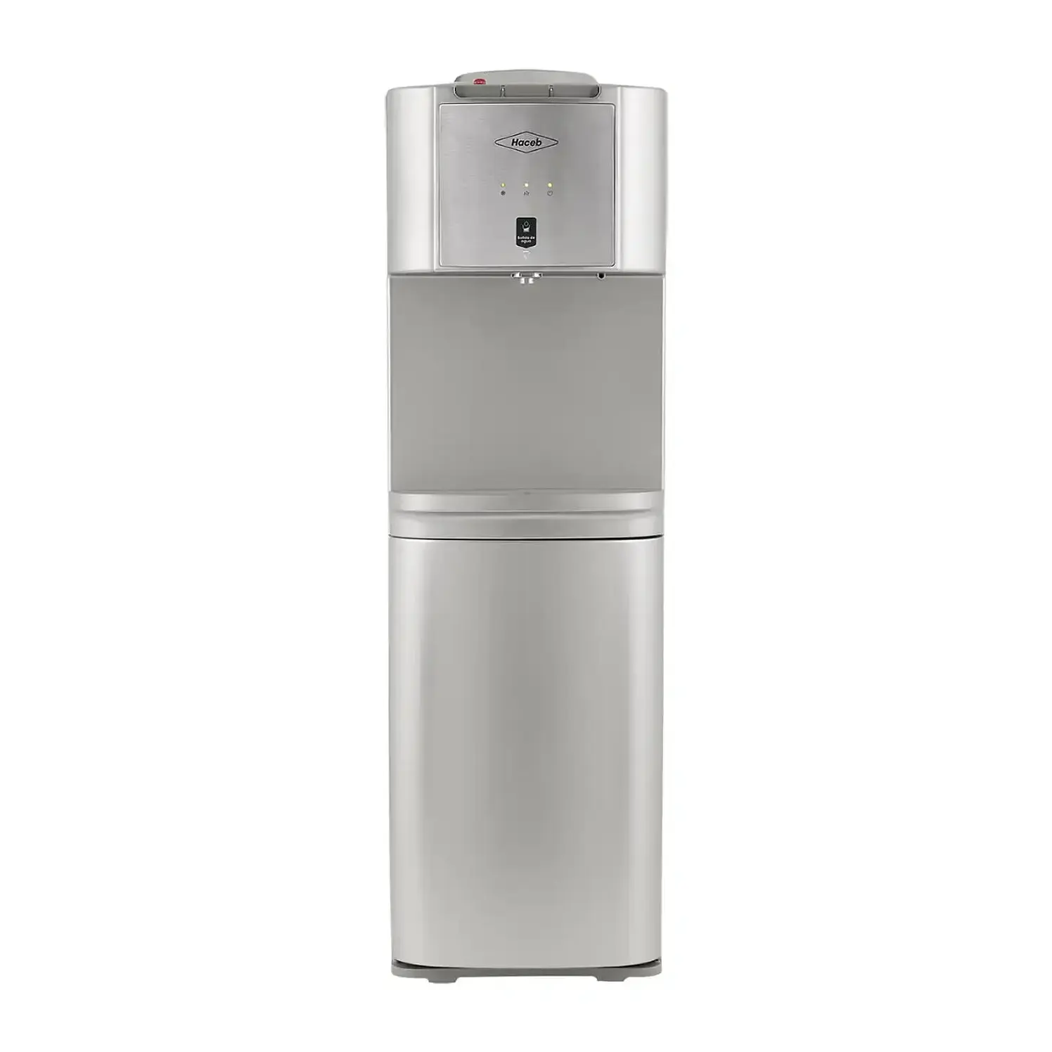 Dispensador Haceb Agua Piso Botellón Gabinete Plateado