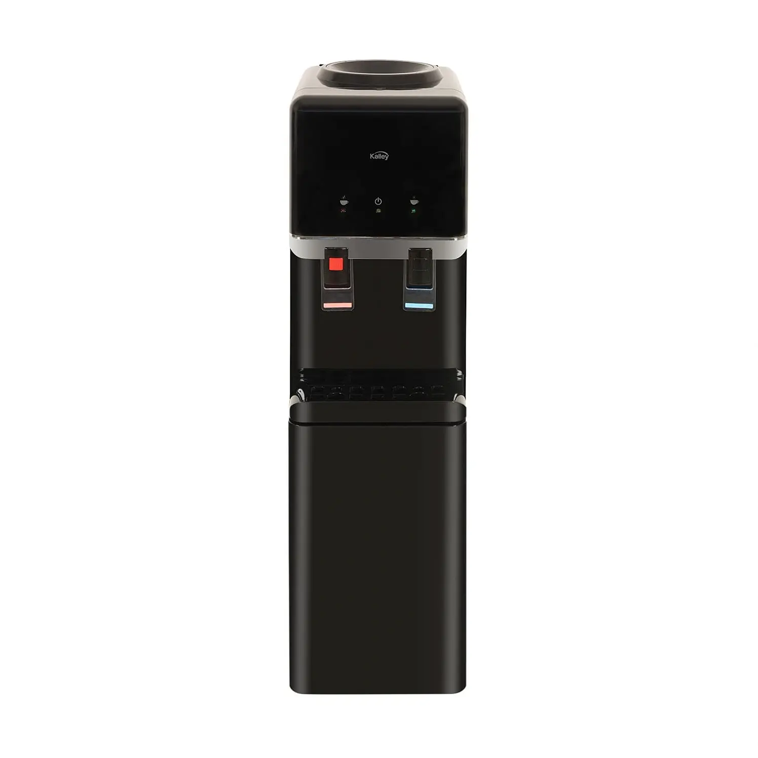 Dispensador Kalley De Agua De Piso Con Refrigerador Negro