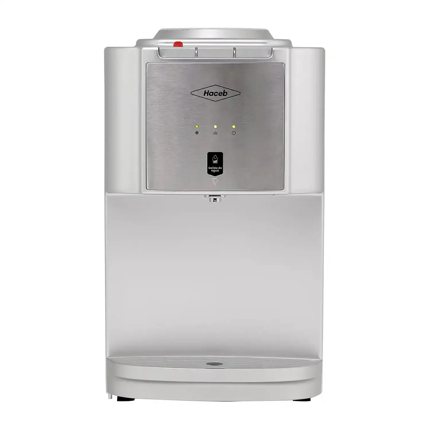 Dispensador Haceb De Agua De Mesa Para Botellón Plateado