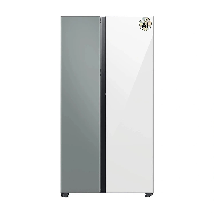 Nevecón Samsung Bespoke Side By Side Frost 793 L Blanco Gris