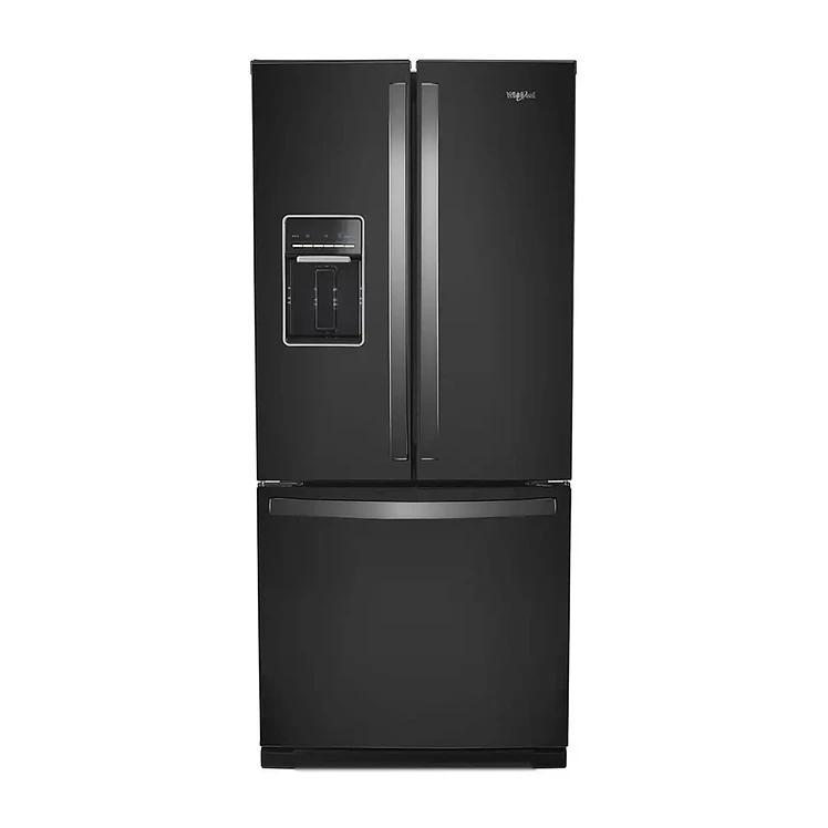 Nevecón Whirlpool French Door Bottom Mount 549 Lt Negro