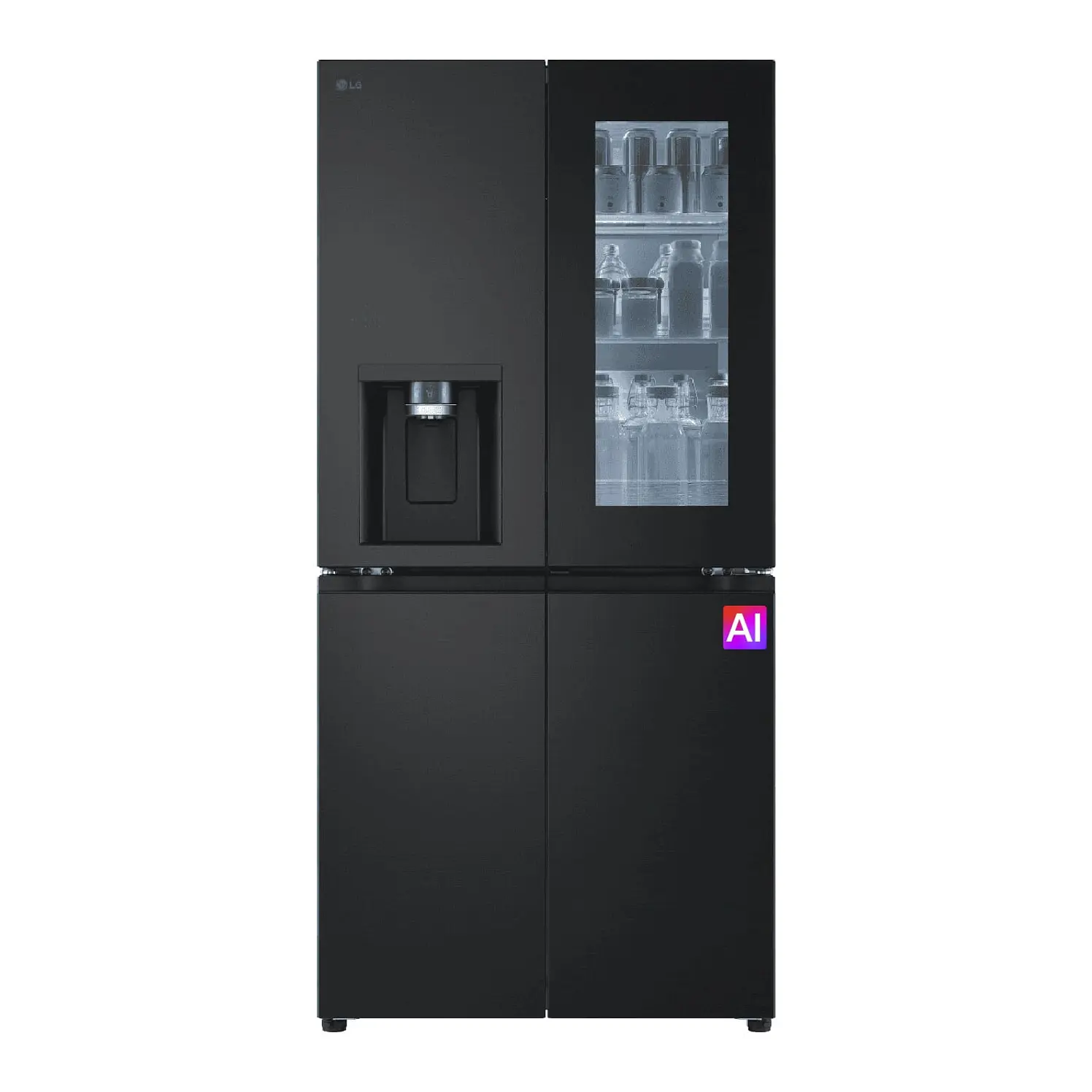 Nevecón LG Instaview Tipo Europeo 508 L Negro