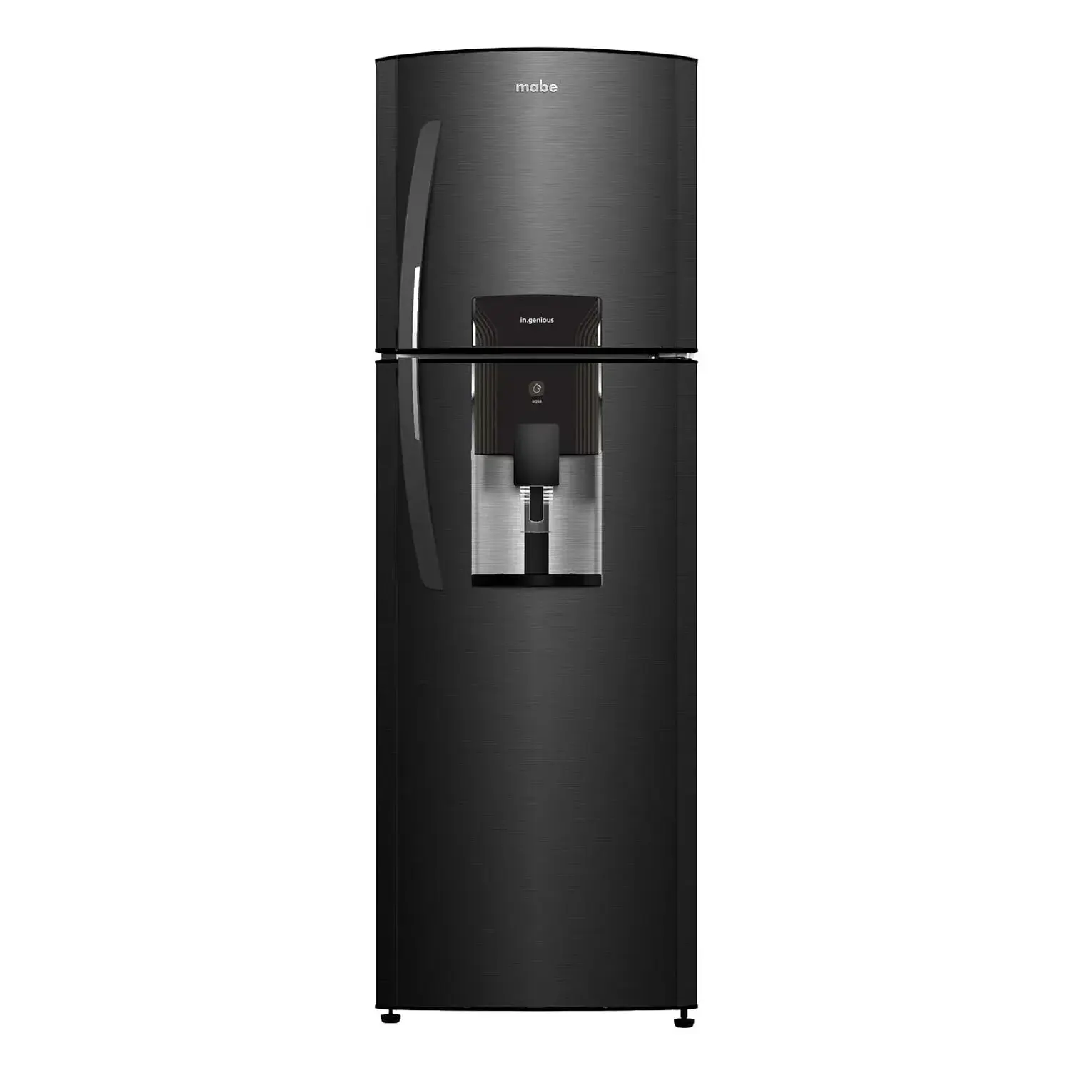 Nevera Mabe No Frost Congelador Superior 230 L Black Steel