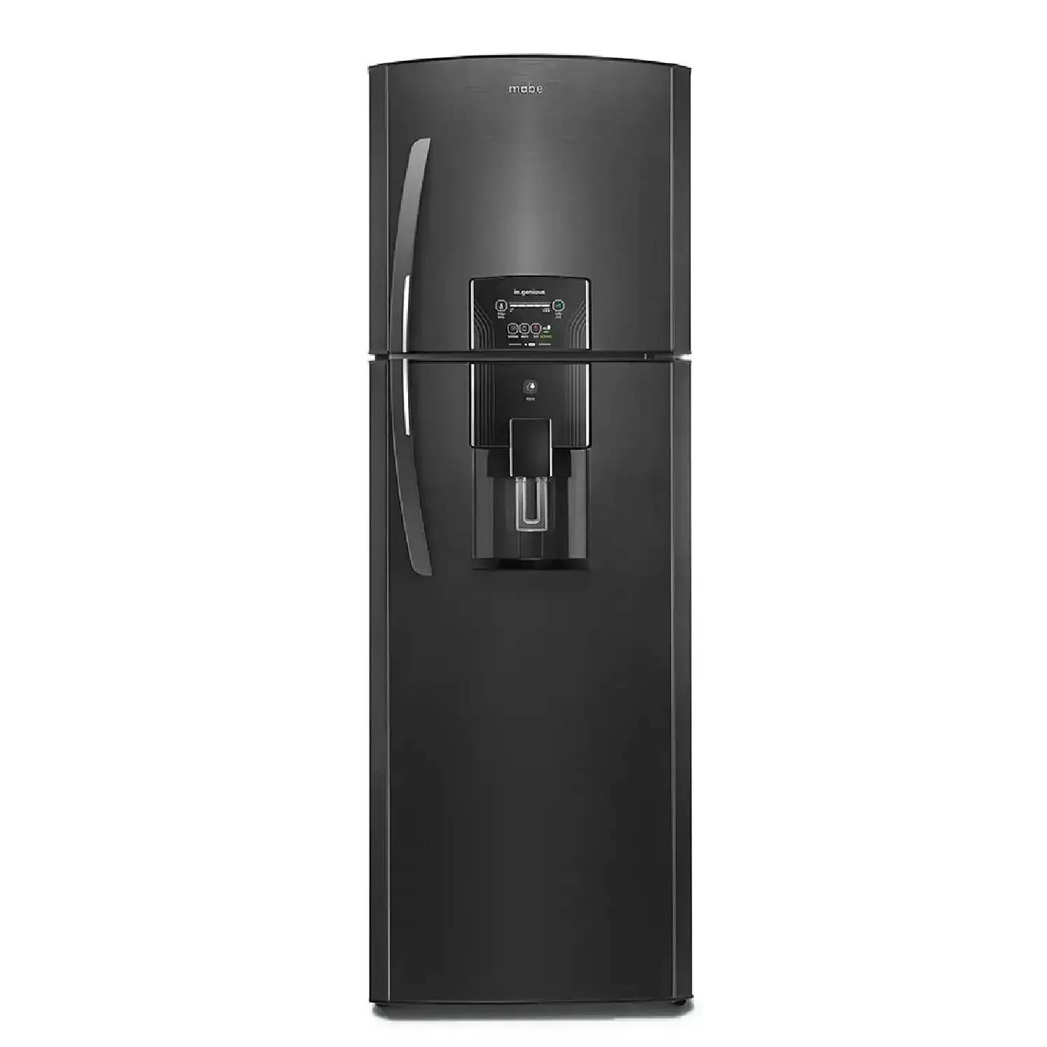 Nevera Mabe No Frost Congelador 297 L Brutos Black Steel