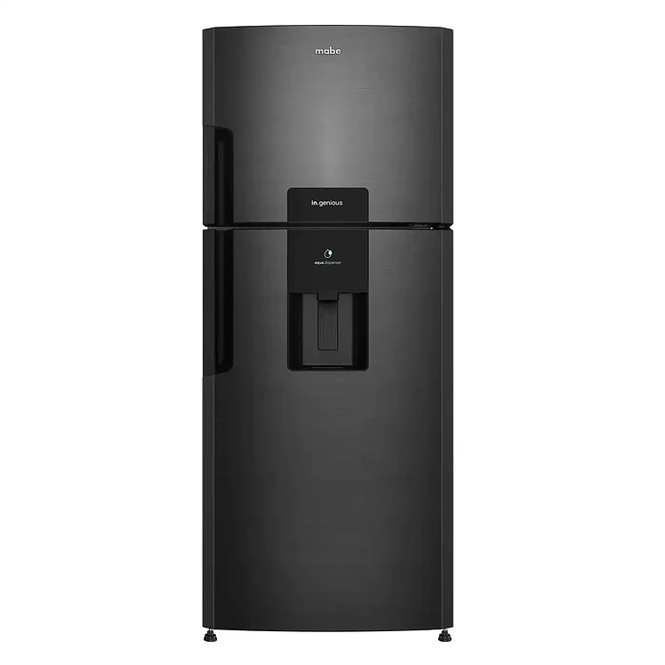 Nevera Mabe No Frost Congelador Superior 394 L Black Steel