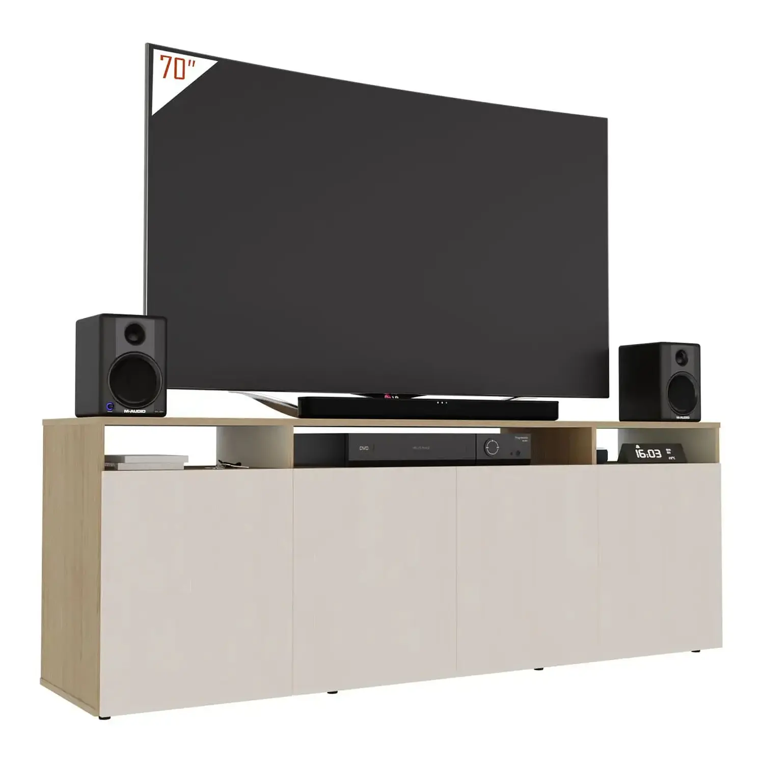 Mesa Para TV 70 Practimac Elena 180 Cm