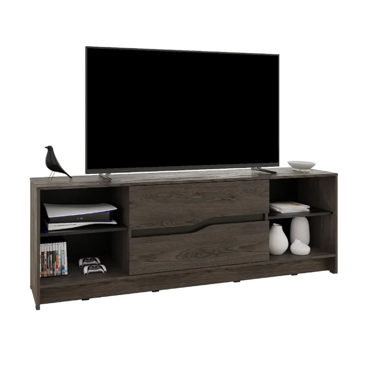 Mesa Maderkit Para TV De 70 Link Coñac-Wengue