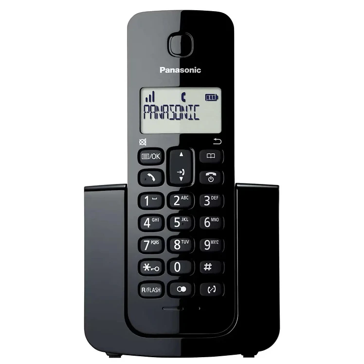 Teléfono Panasonic Inalámbrico Negro