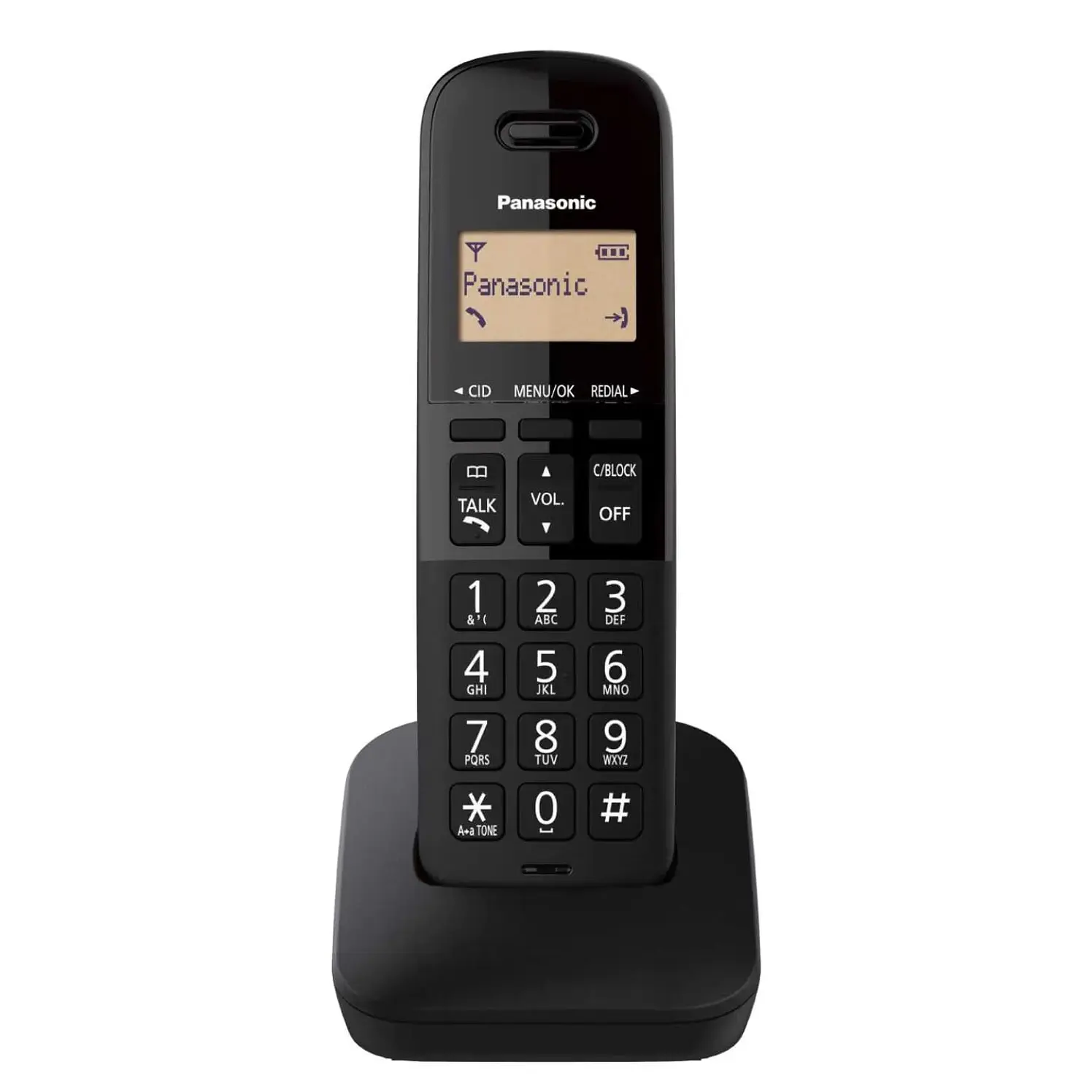Teléfono Panasonic Inalámbrico Negro