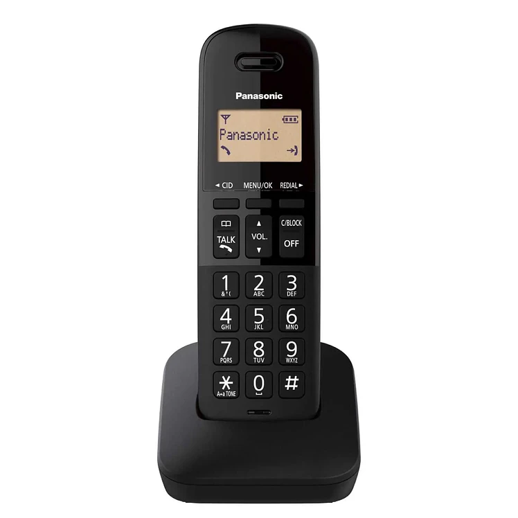Teléfono Panasonic Inalámbrico Negro