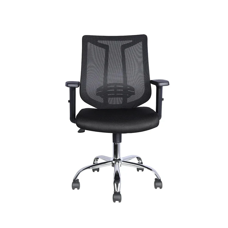 Silla De Oficina Tukasa 5938 L Negra En Malla