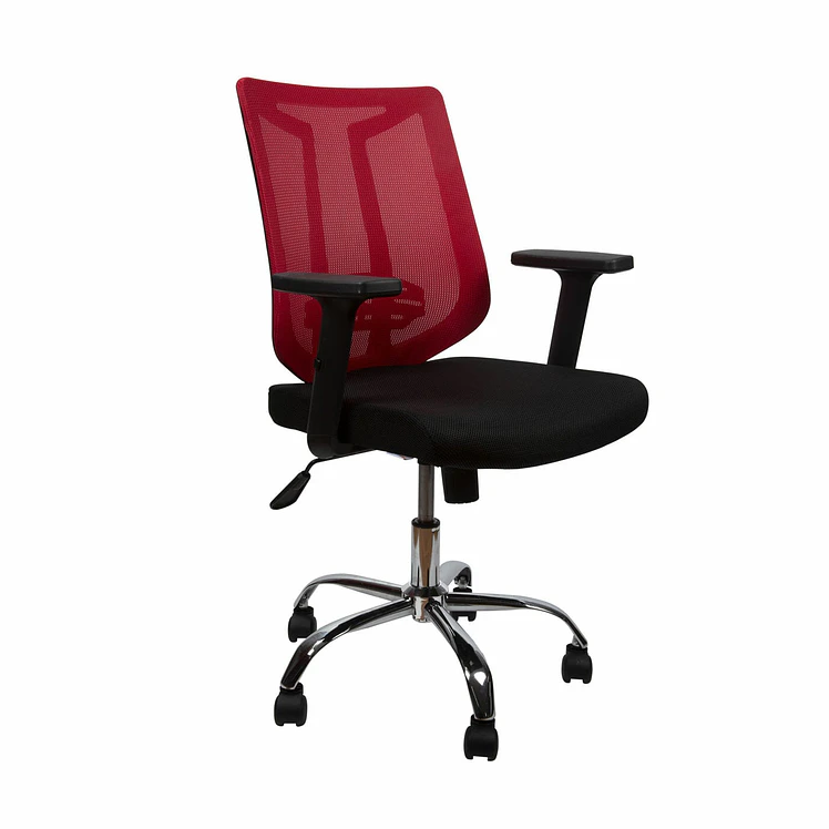 Silla De Oficina Tukasa 5938 L Roja En Malla