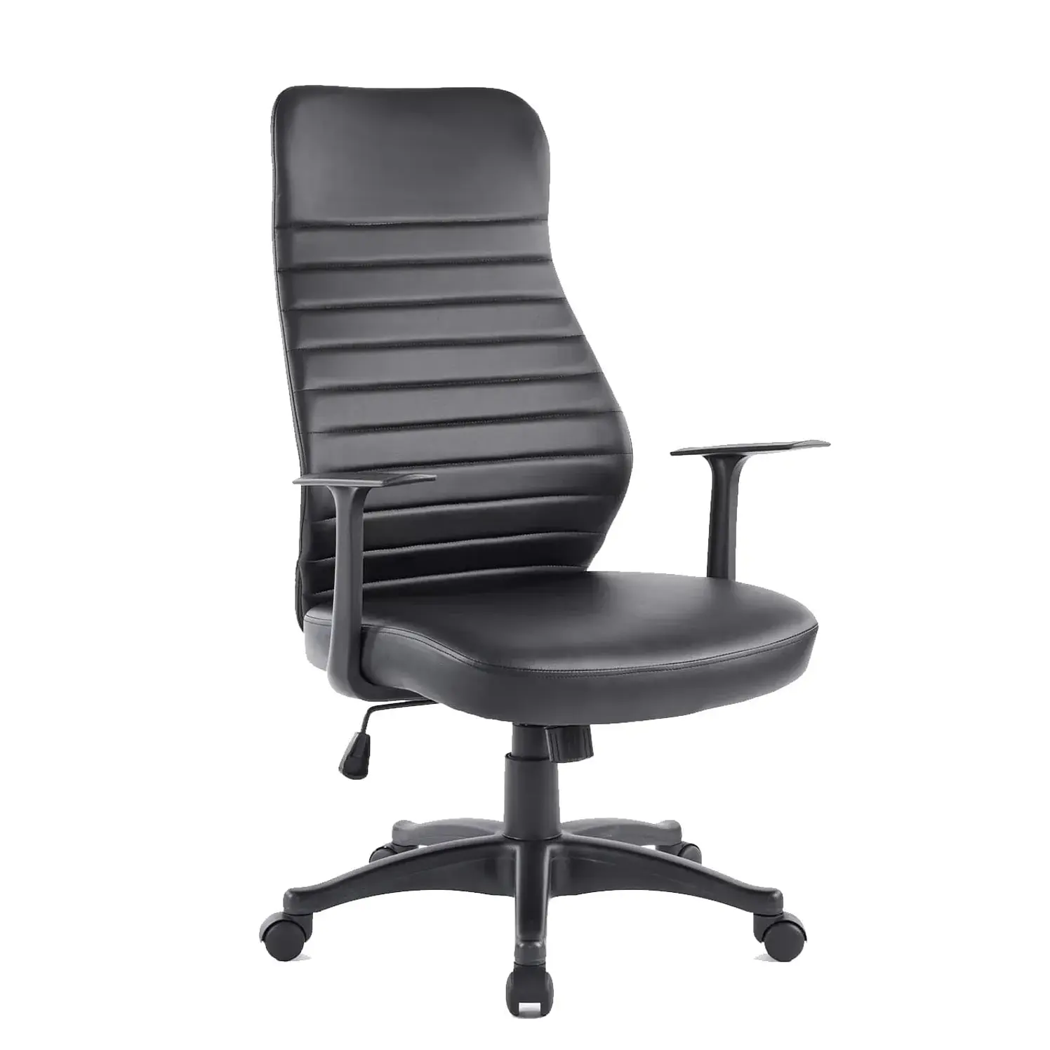 Silla De Oficina Tukasa Gede Negra En Ecocuero