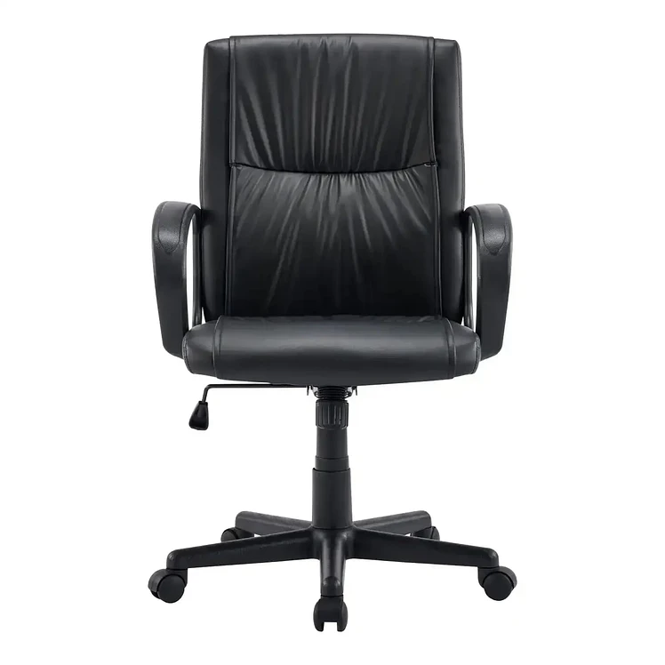 Silla De Oficina Tukasa Pady Negra En Ecocuero