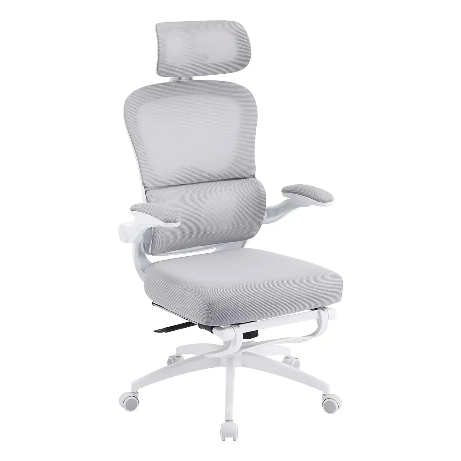 Silla Oficina Tukasa Renato Gris Soporte Lumbar