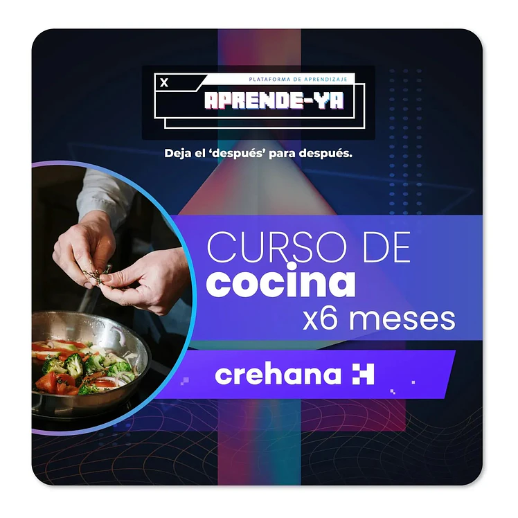 Pin Virtual Aprende Ya Cocina 6 Meses