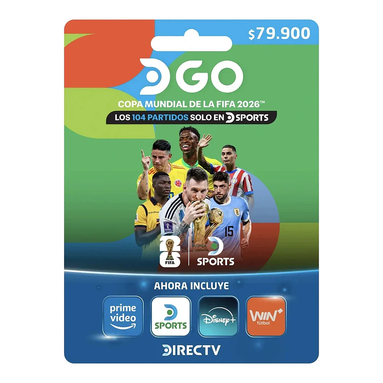 Pin Virtual Directv Go $79.900