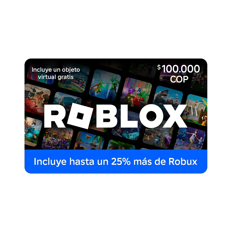 Pin Virtual Roblox $100.000
