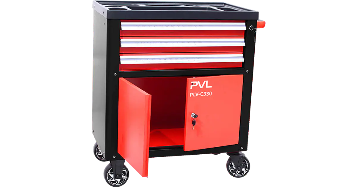 Carro de Herramientas PVL C330 Rojo/Negro