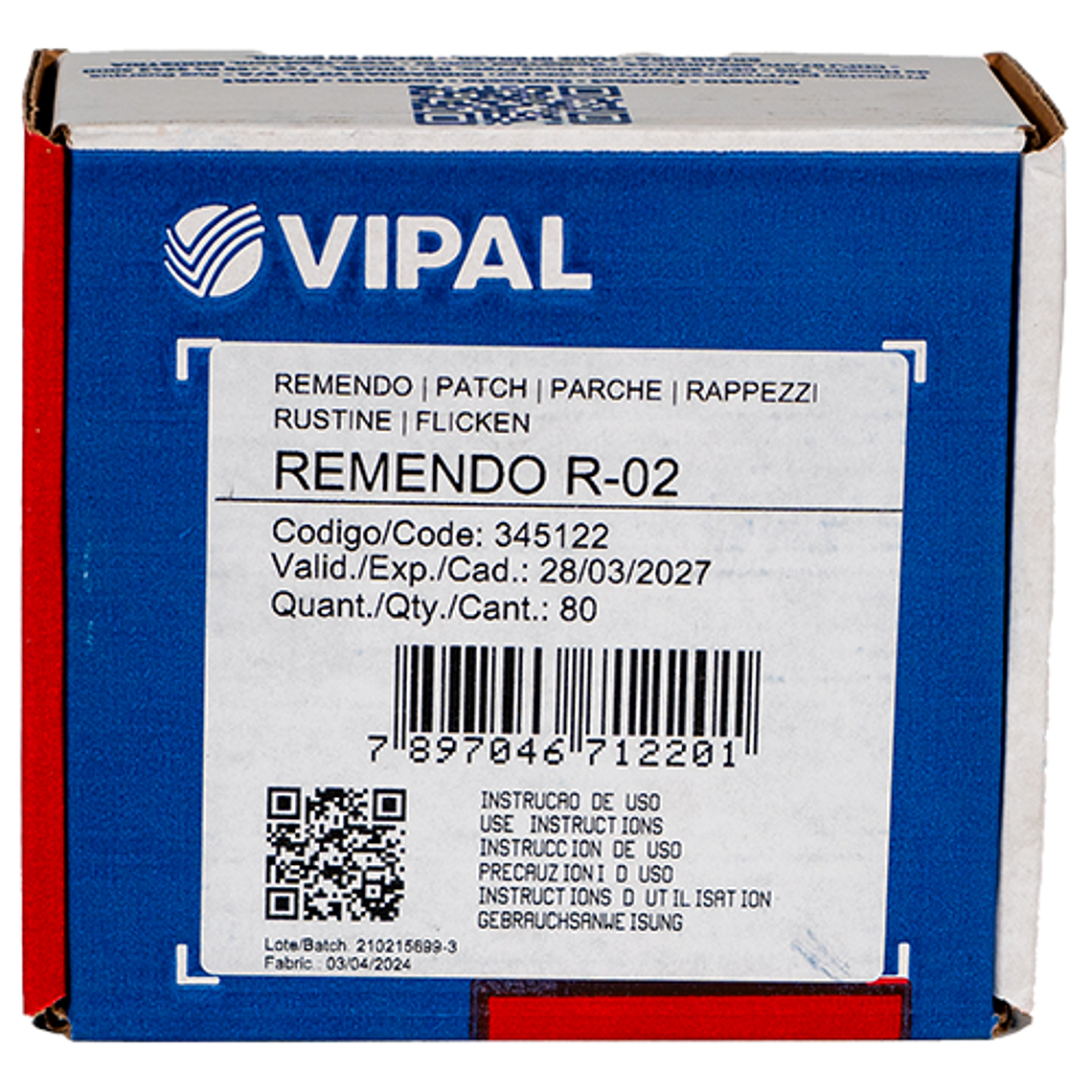PARCHE R 02 50 MM (80 UNID) - VIPAL 1